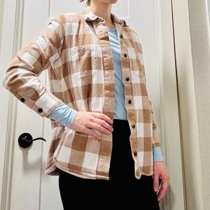 J.Crew Shacket Cream and Beige